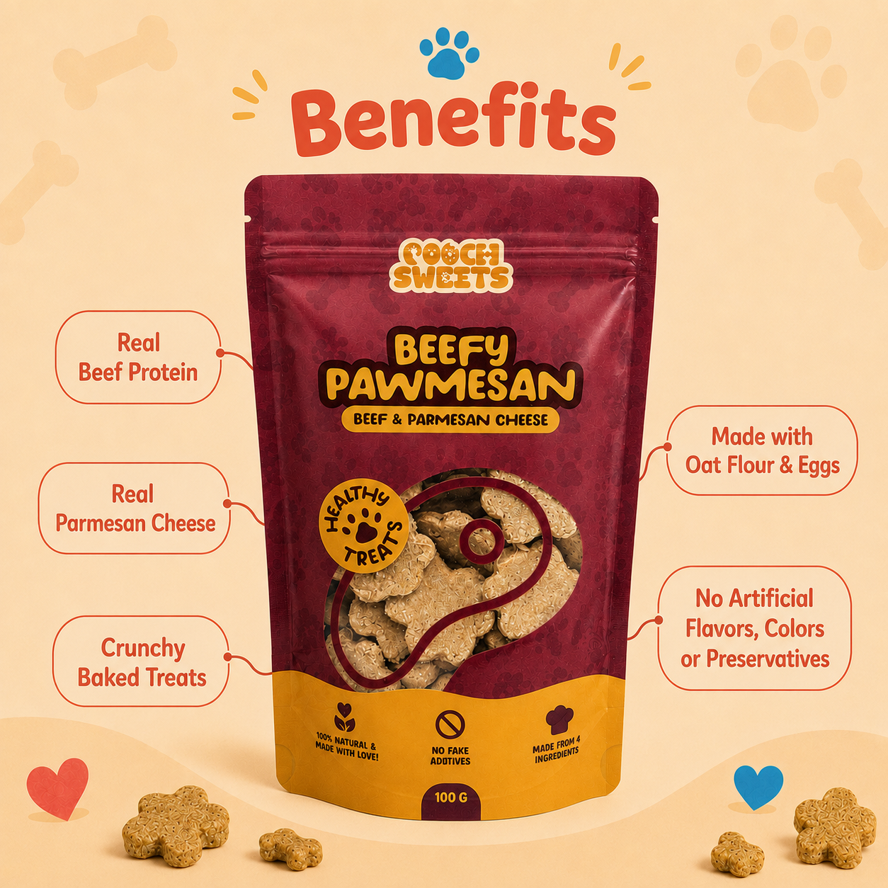 Beefy Pawmesan Dog and Cat Treats