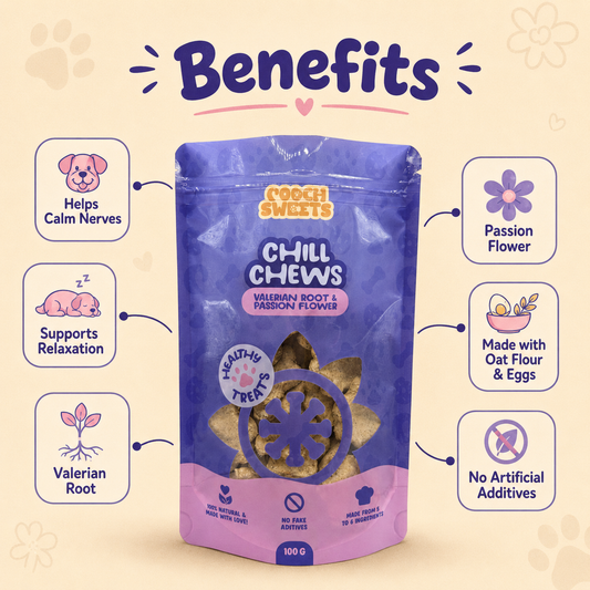 NEW Chill Chews Dog Treats