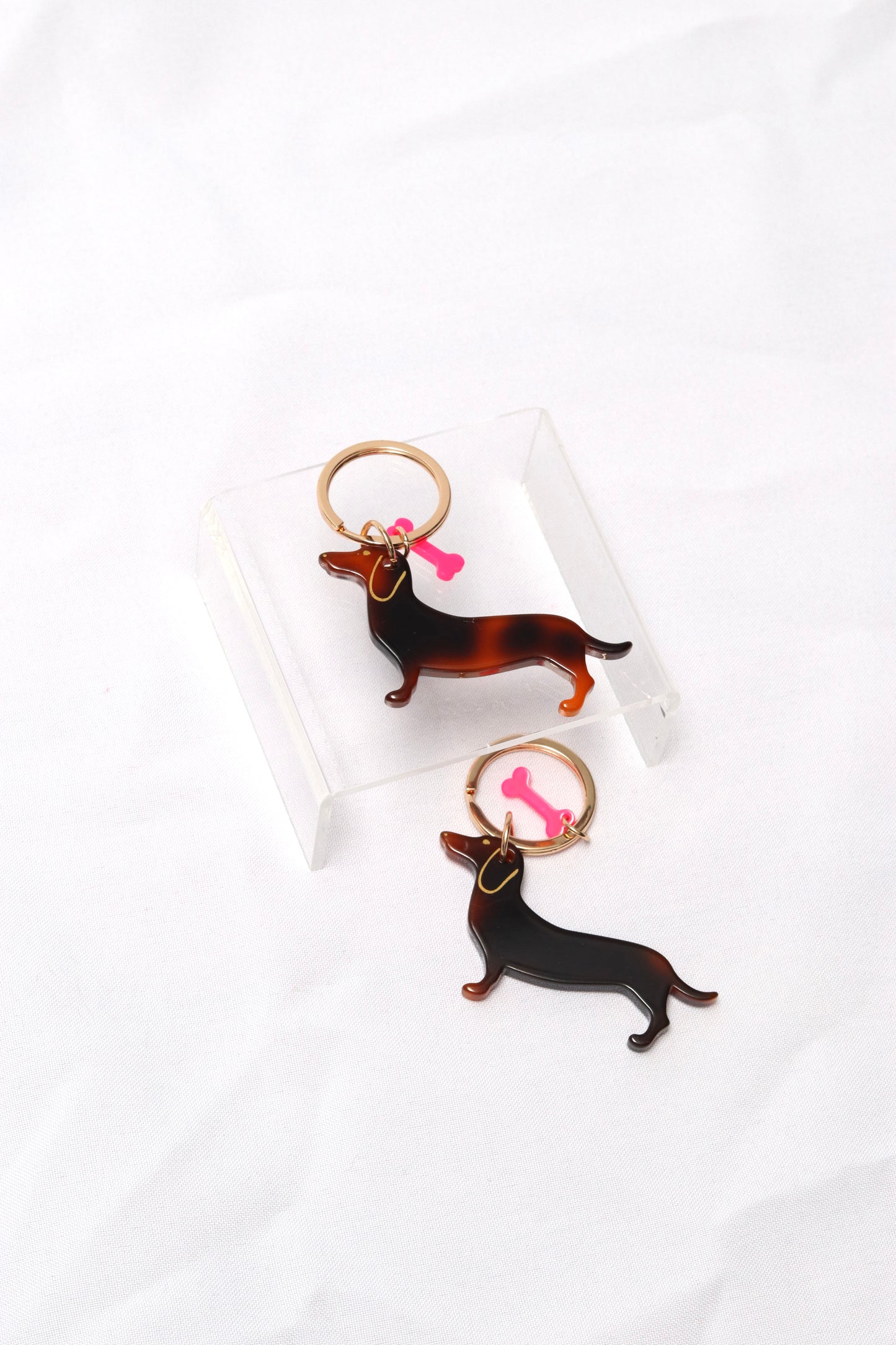 Black and Tan Doxie Keychain